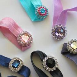 Rhinestone Hair Tie:  Choose One
